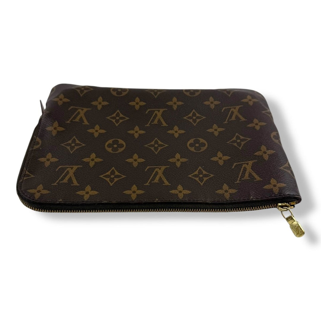 Louis Vuitton Brown Monogram Etui PM Voyage Pouch Bag - Lux Central