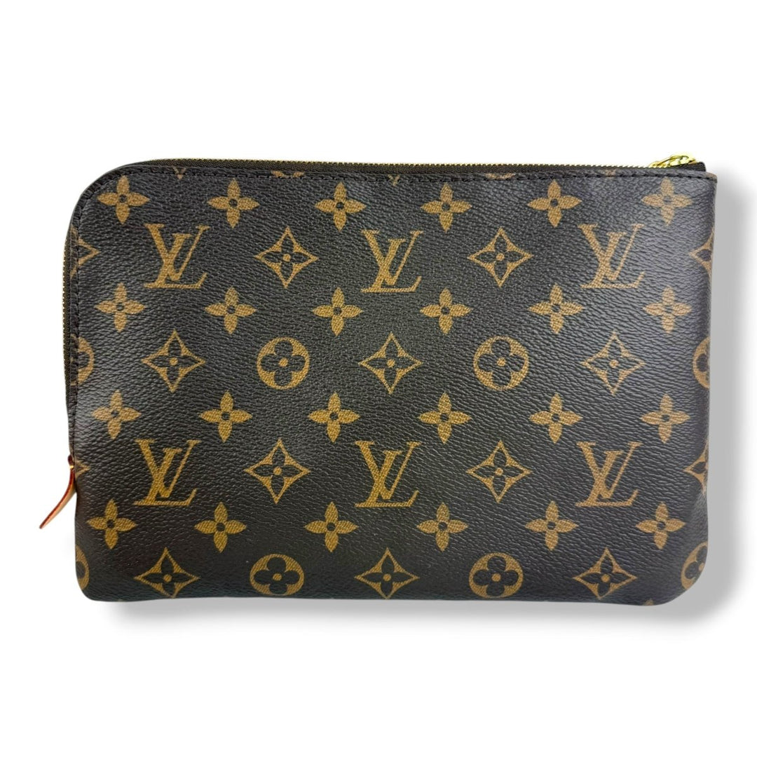 Louis Vuitton Brown Monogram Etui PM Voyage Pouch Bag - Lux Central