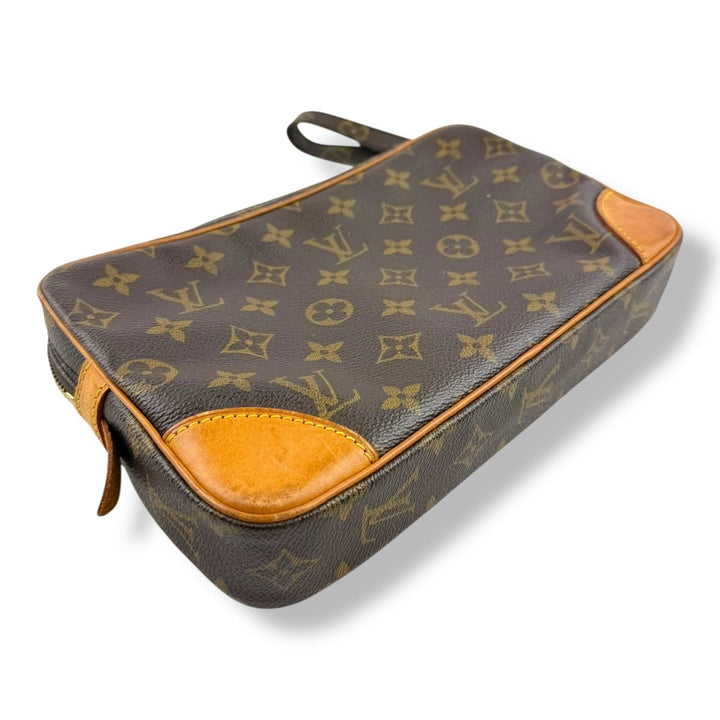 Louis Vuitton Brown Monogram Marly Dragonne GM Clutch Bag - Lux Central