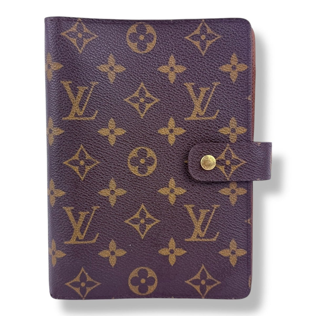 Louis Vuitton Brown Monogram MM Ring Agenda Wallet - Lux Central