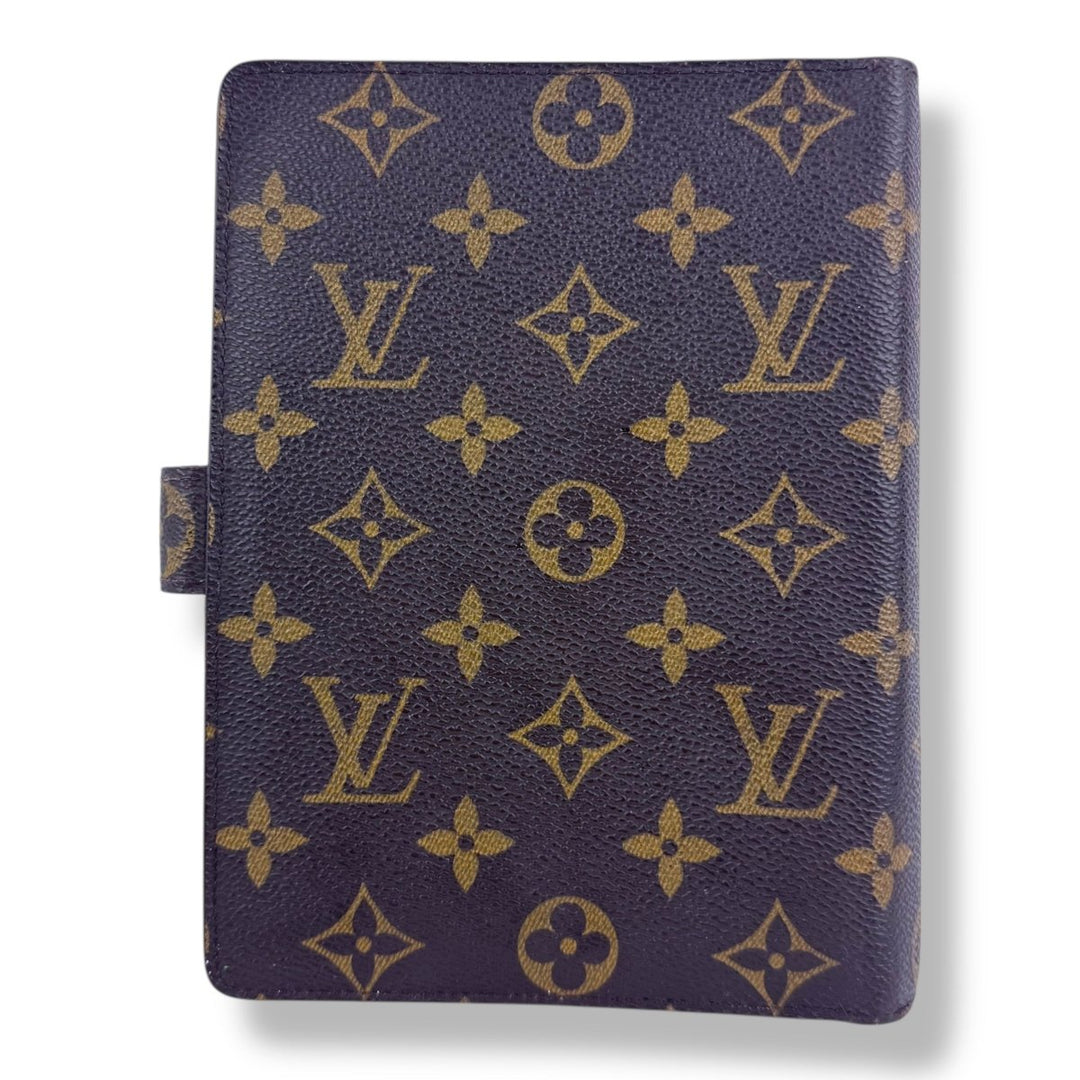 Louis Vuitton Brown Monogram MM Ring Agenda Wallet - Lux Central