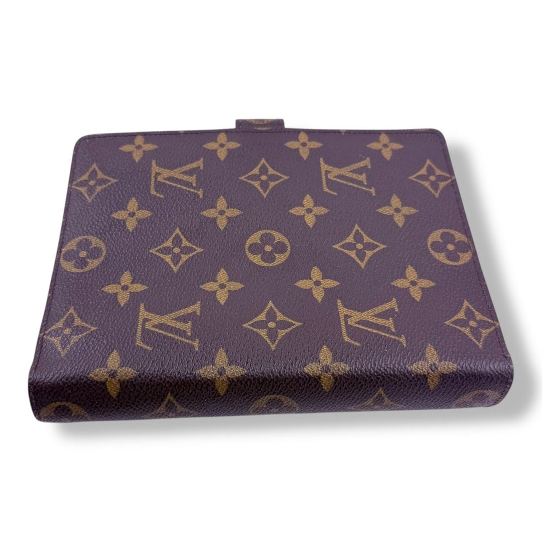 Louis Vuitton Brown Monogram MM Ring Agenda Wallet - Lux Central