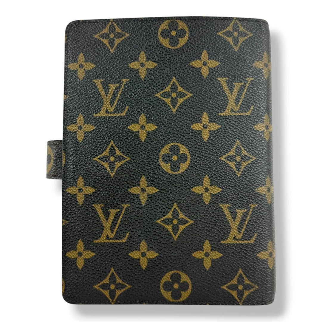 Louis Vuitton Brown Monogram MM Ring Agenda Wallet - Lux Central