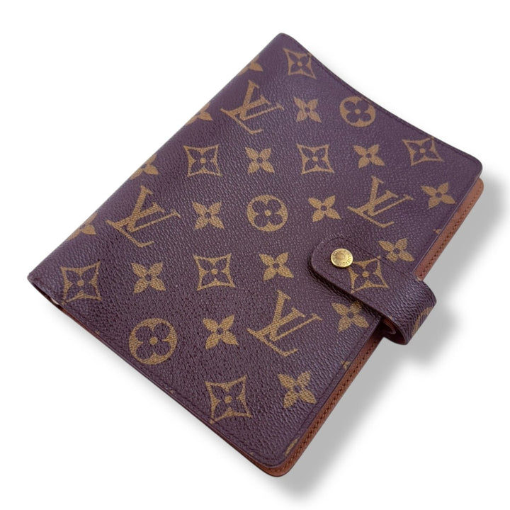 Louis Vuitton Brown Monogram MM Ring Agenda Wallet - Lux Central