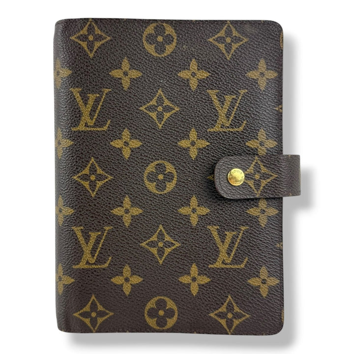 Louis Vuitton Brown Monogram MM Ring Agenda Wallet - Lux Central
