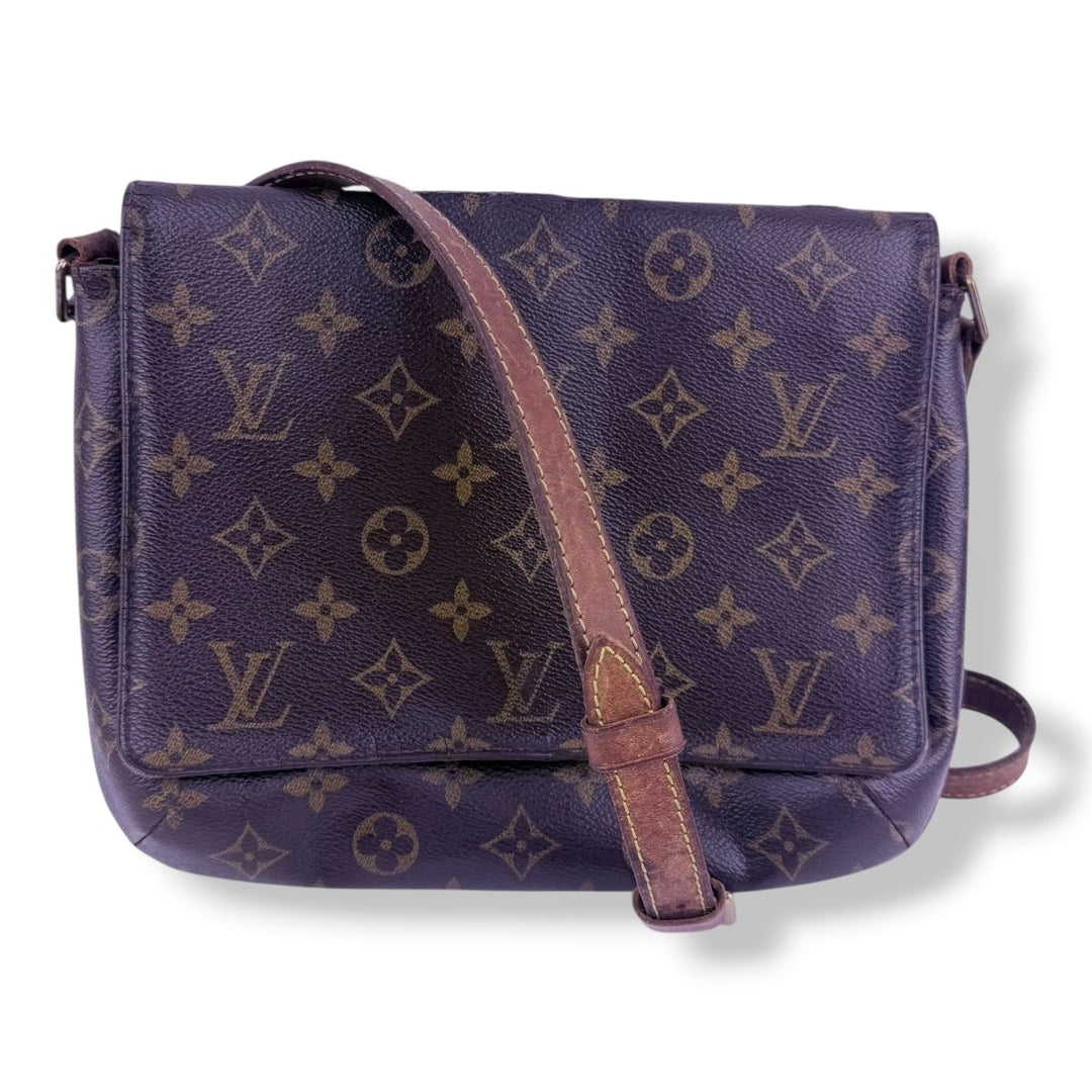 Louis Vuitton Brown Monogram Musette Tango Crossbody Handbag - Lux Central
