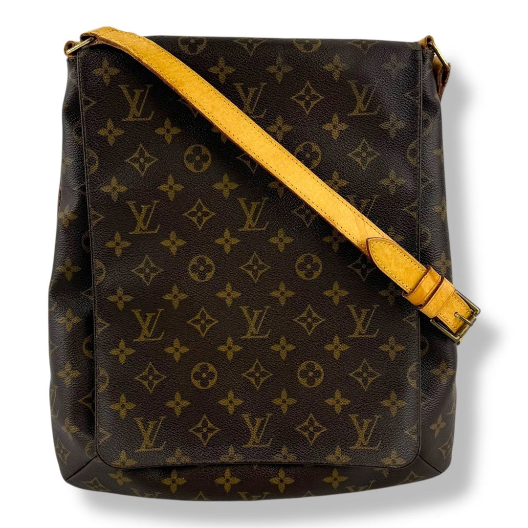 Louis Vuitton Brown Monogram Musette Tango Crossbody Handbag - Lux Central