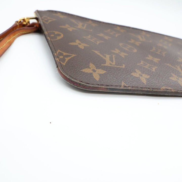 Louis Vuitton Brown Monogram Neverfull Clutch Pouch - Lux Central