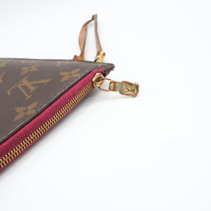 Louis Vuitton Brown Monogram Neverfull Clutch Pouch - Lux Central