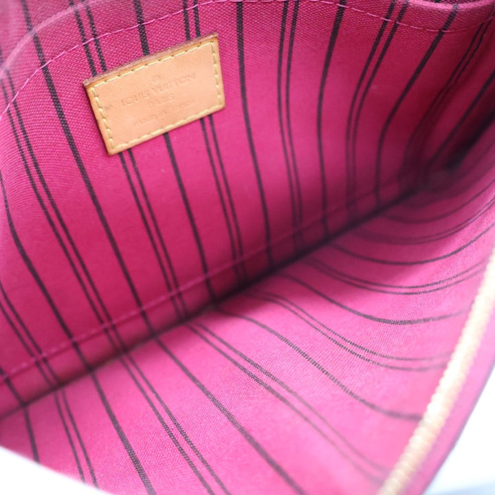 Louis Vuitton Brown Monogram Neverfull Clutch Pouch - Lux Central