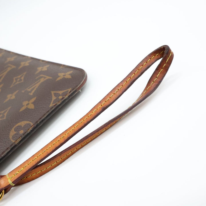 Louis Vuitton Brown Monogram Neverfull Clutch Pouch - Lux Central
