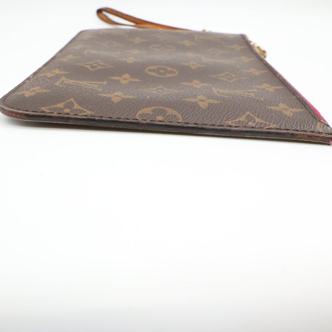 Louis Vuitton Brown Monogram Neverfull Clutch Pouch - Lux Central