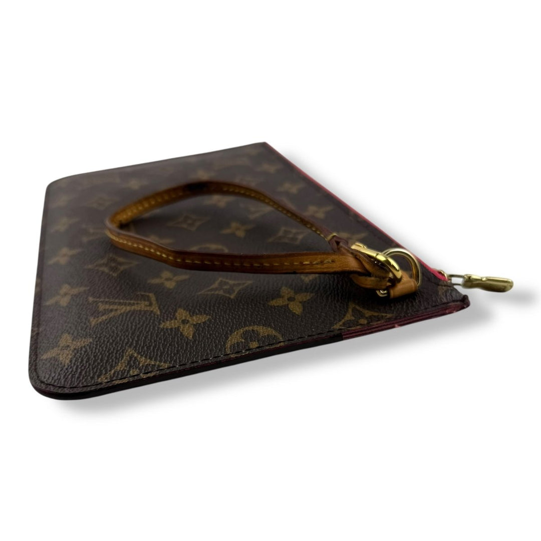 Louis Vuitton Brown Monogram Neverfull Clutch Pouch - Lux Central