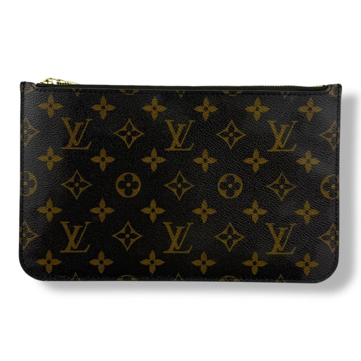 Louis Vuitton Brown Monogram Neverfull Clutch Pouch - Lux Central