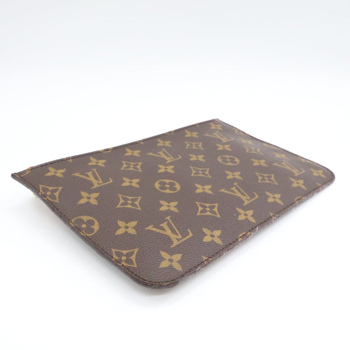 Louis Vuitton Brown Monogram Neverfull MM Clutch Pouch - Lux Central