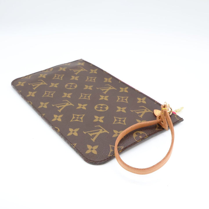 Louis Vuitton Brown Monogram Neverfull MM Clutch Pouch - Lux Central