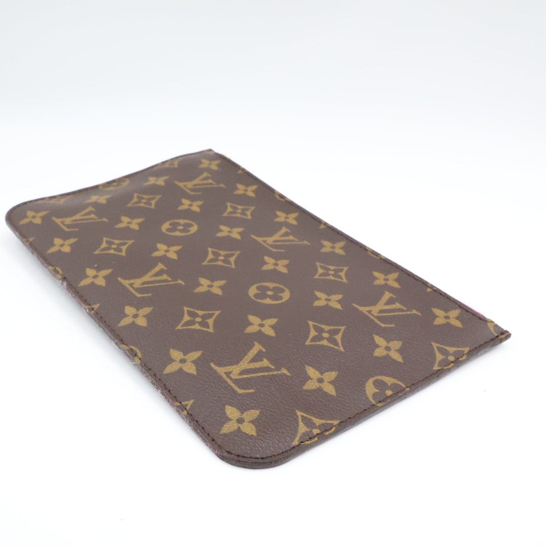 Louis Vuitton Brown Monogram Neverfull MM Clutch Pouch - Lux Central