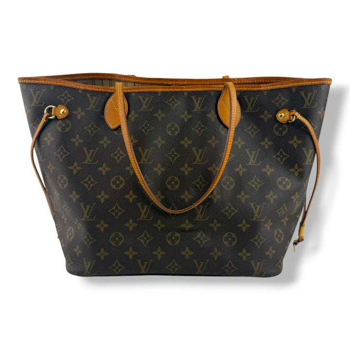 Louis Vuitton Brown Monogram Neverfull MM Handbag - Lux Central