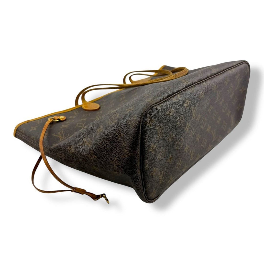 Louis Vuitton Brown Monogram Neverfull MM Handbag - Lux Central