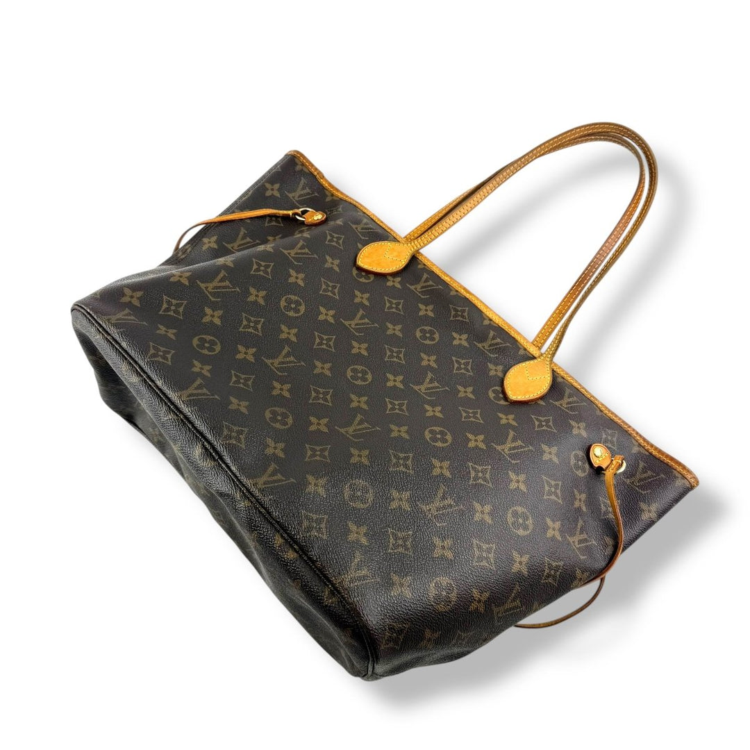 Louis Vuitton Brown Monogram Neverfull MM Handbag - Lux Central