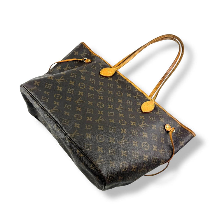 Louis Vuitton Brown Monogram Neverfull MM Handbag - Lux Central