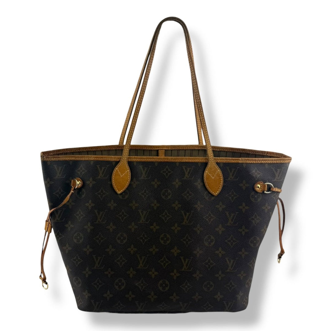 Louis Vuitton Brown Monogram Neverfull MM Handbag - Lux Central