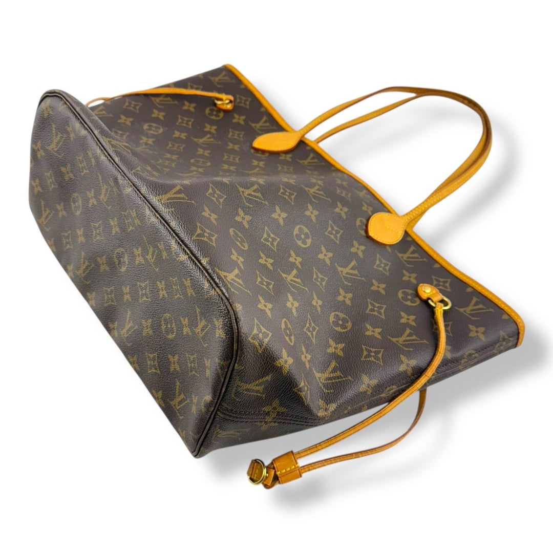 Louis Vuitton Brown Monogram Neverfull MM Handbag - Lux Central