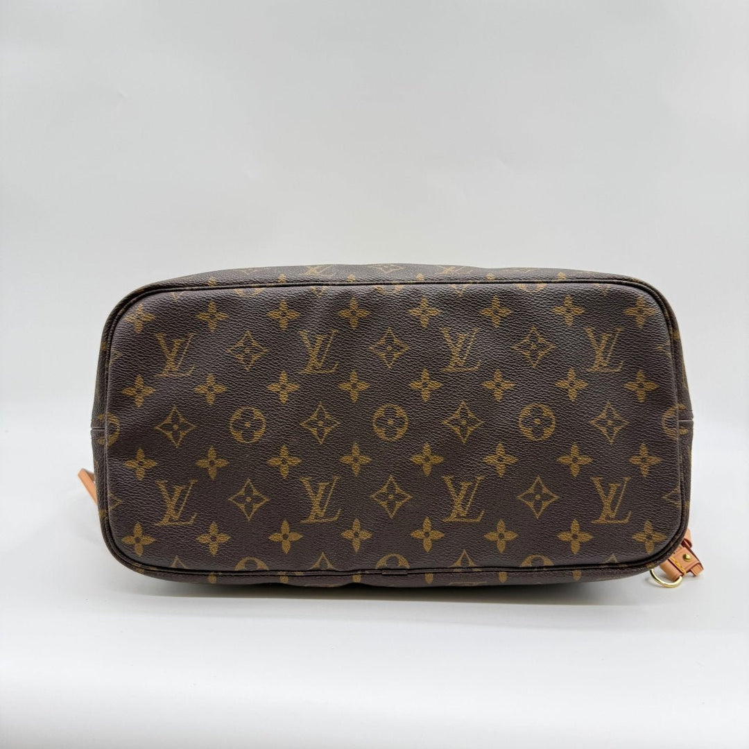 Louis Vuitton Brown Monogram Neverfull MM Handbag - Lux Central