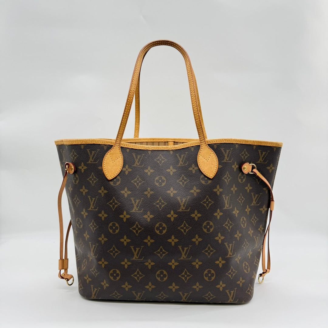 Louis Vuitton Brown Monogram Neverfull MM Handbag - Lux Central