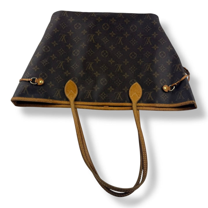 Louis Vuitton Brown Monogram Neverfull MM Handbag - Lux Central