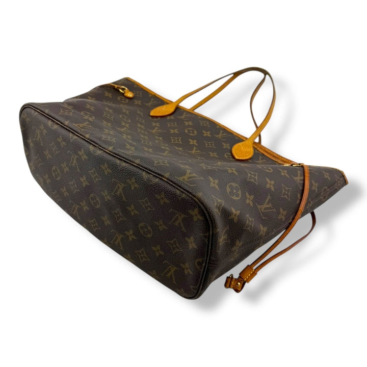 Louis Vuitton Brown Monogram Neverfull MM Handbag - Lux Central