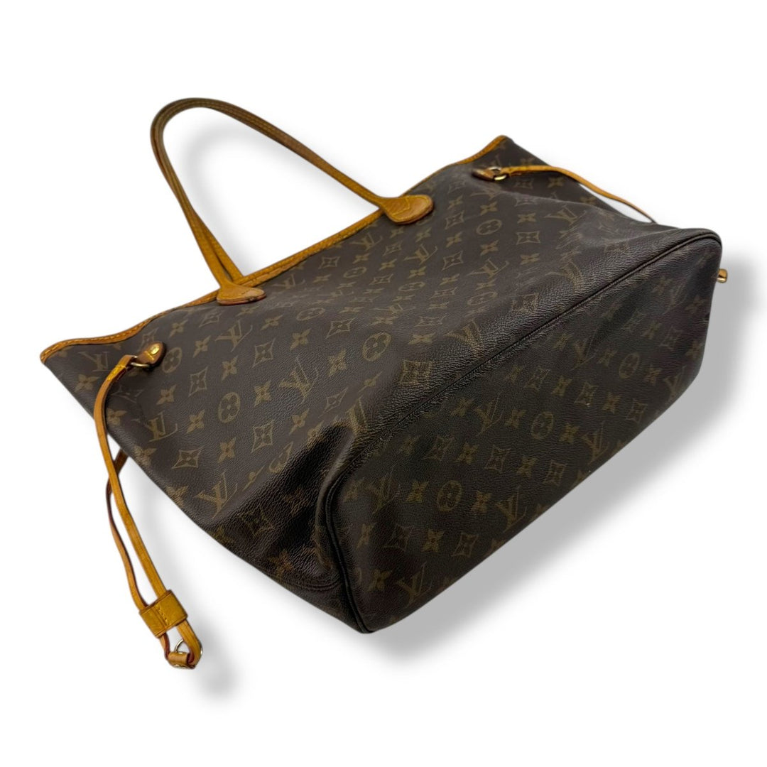 Louis Vuitton Brown Monogram Neverfull MM Handbag - Lux Central