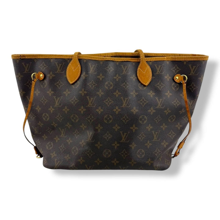 Louis Vuitton Brown Monogram Neverfull MM Handbag - Lux Central