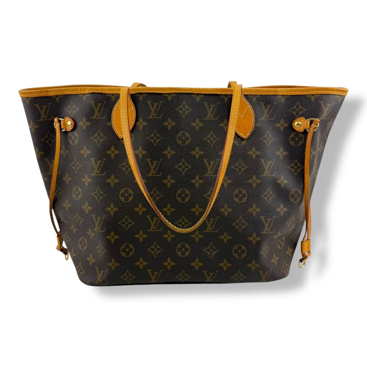 Louis Vuitton Brown Monogram Neverfull MM Handbag - Lux Central