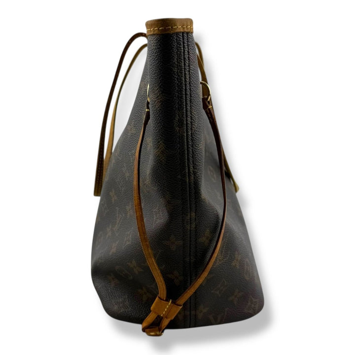 Louis Vuitton Brown Monogram Neverfull MM Handbag - Lux Central