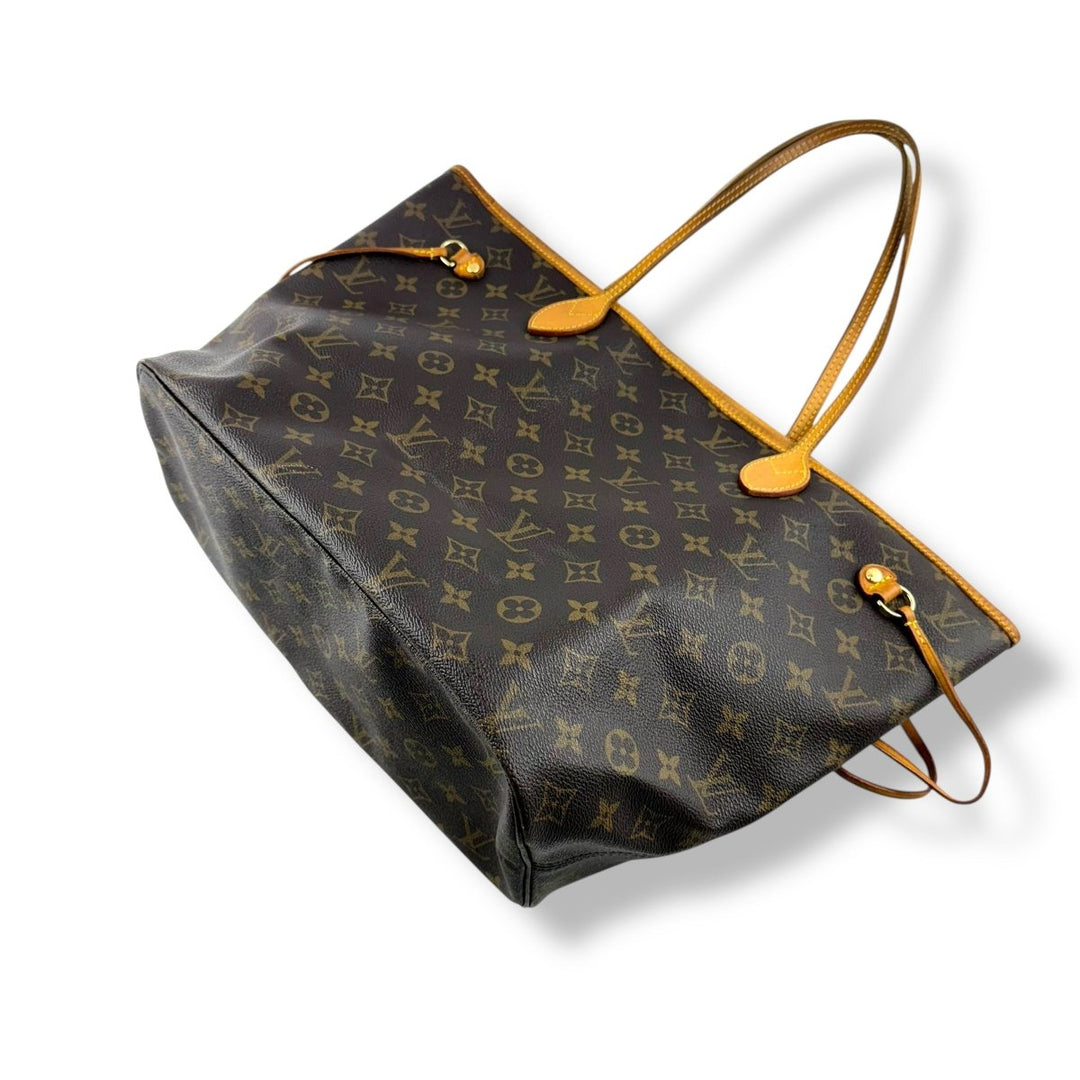 Louis Vuitton Brown Monogram Neverfull MM Handbag - Lux Central