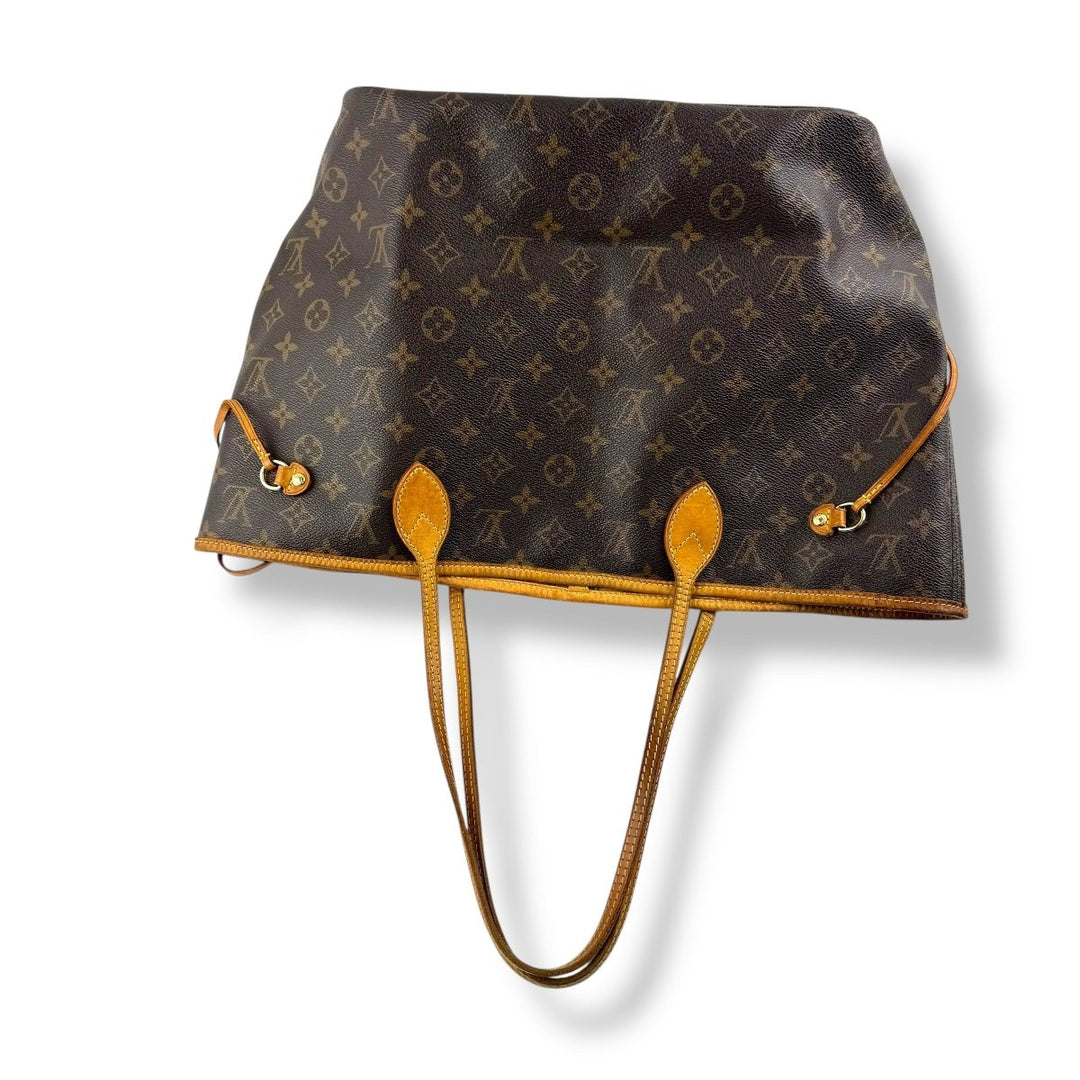 Louis Vuitton Brown Monogram Neverfull MM Handbag - Lux Central