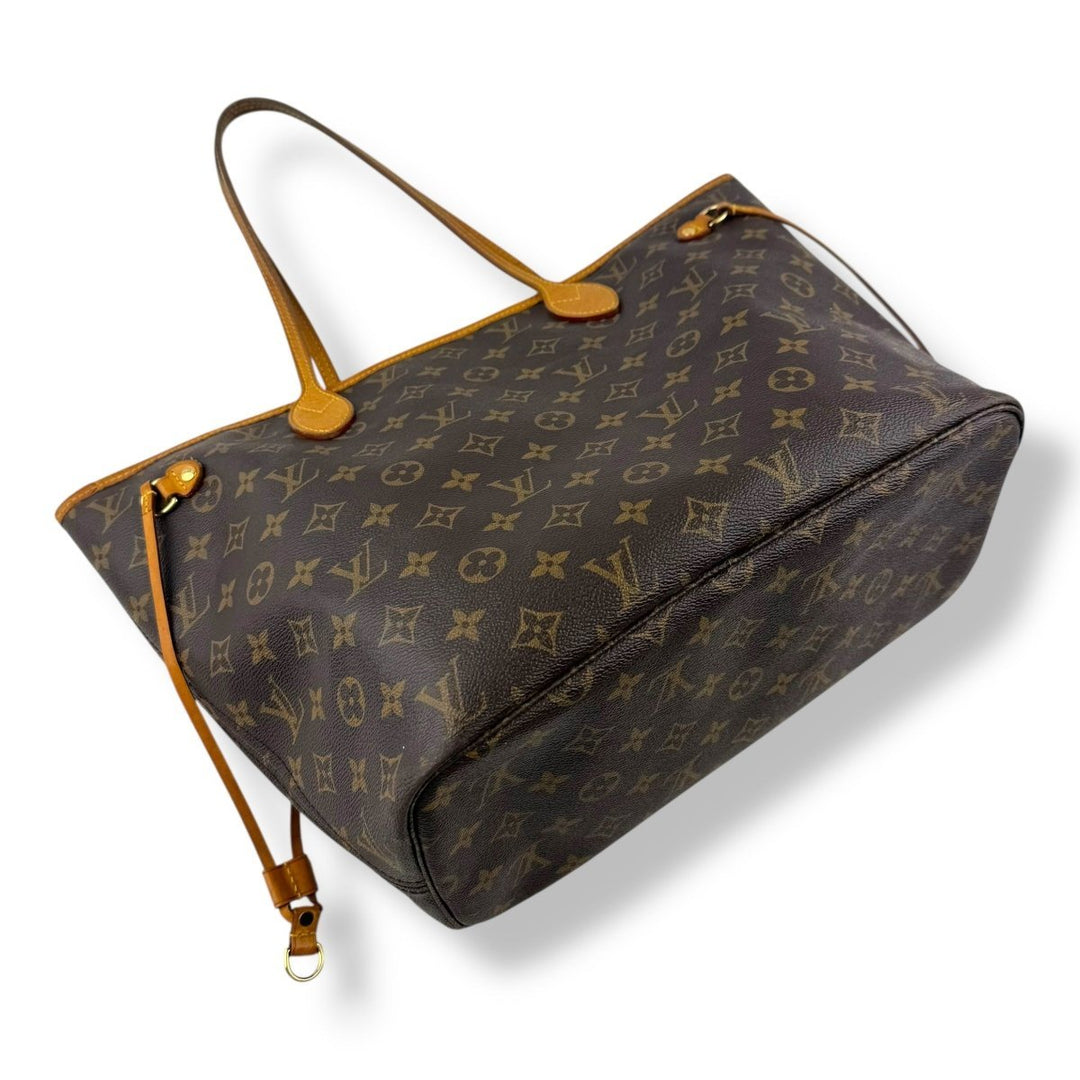 Louis Vuitton Brown Monogram Neverfull MM Handbag - Lux Central