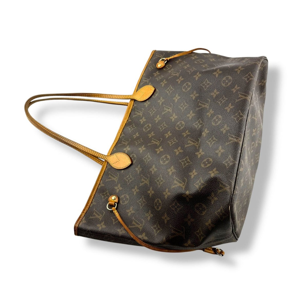 Louis Vuitton Brown Monogram Neverfull MM Handbag - Lux Central
