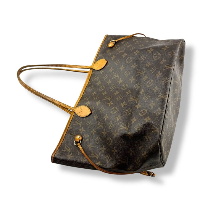 Louis Vuitton Brown Monogram Neverfull MM Handbag - Lux Central