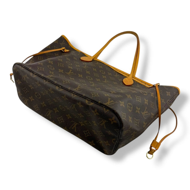 Louis Vuitton Brown Monogram Neverfull MM Handbag - Lux Central