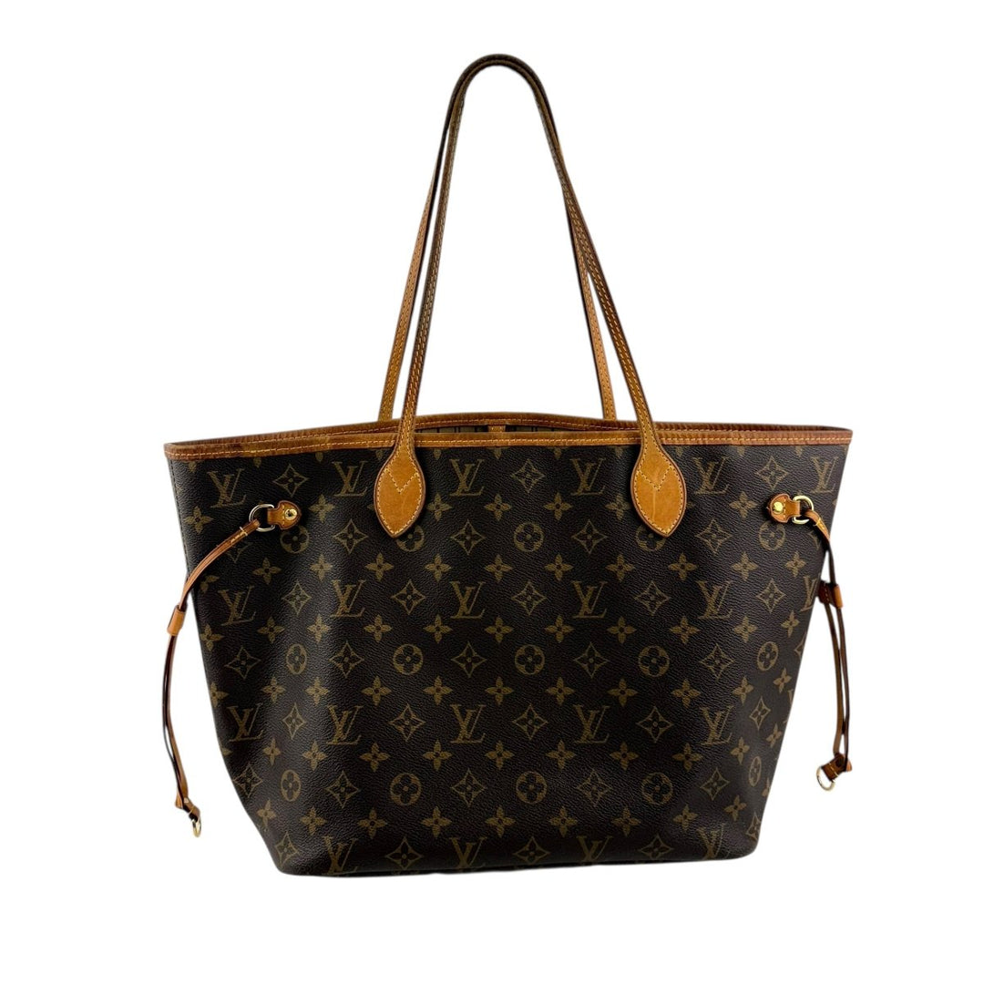 Louis Vuitton Brown Monogram Neverfull MM Handbag - Lux Central