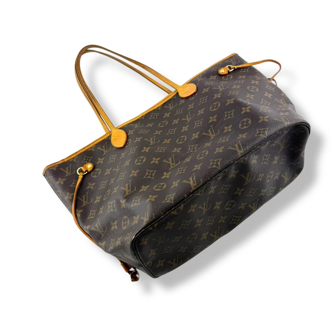 Louis Vuitton Brown Monogram Neverfull MM Handbag - Lux Central
