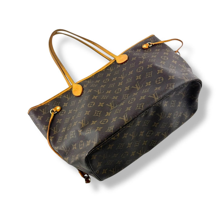 Louis Vuitton Brown Monogram Neverfull MM Handbag - Lux Central