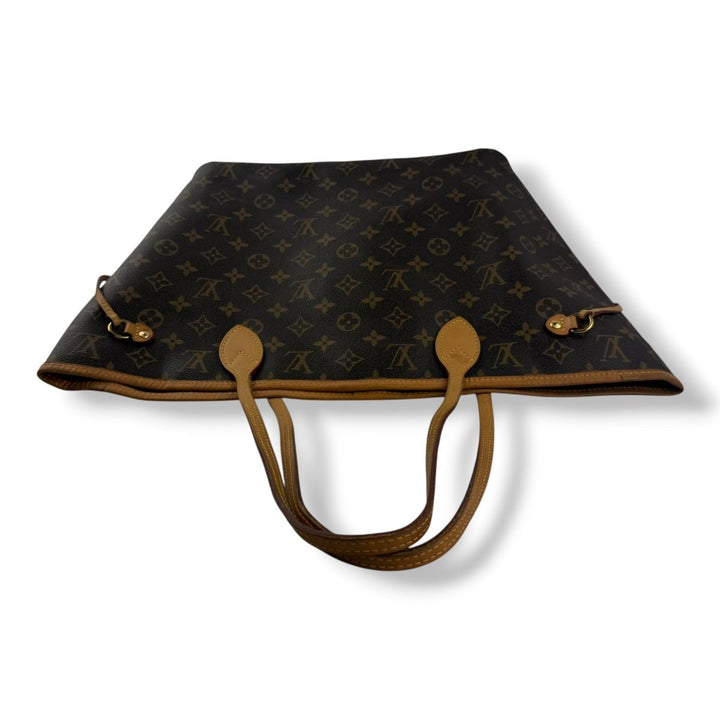 Louis Vuitton Brown Monogram Neverfull MM Handbag W/Pouch - Lux Central