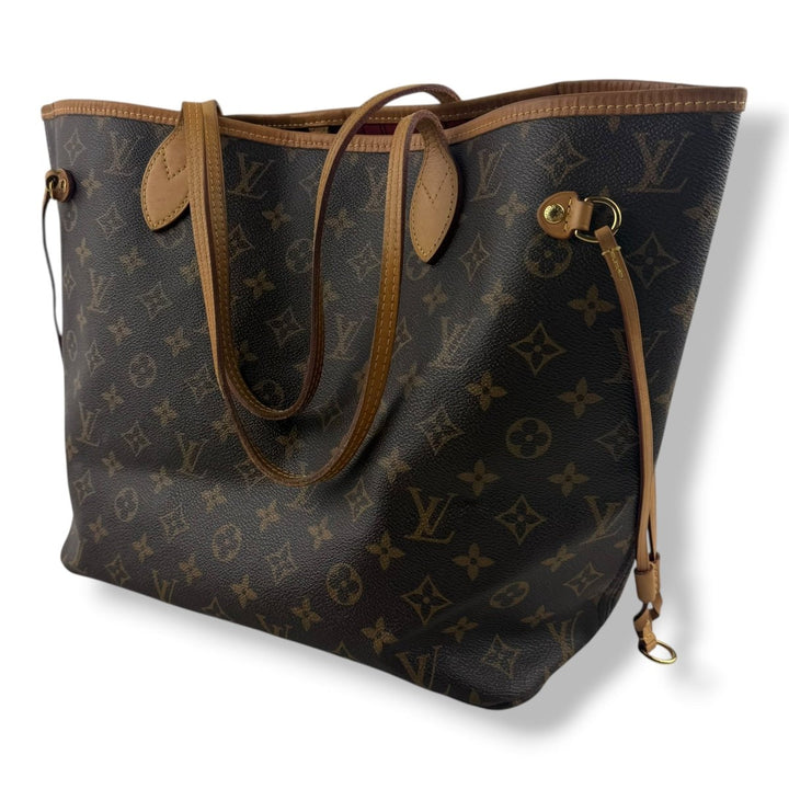 Louis Vuitton Brown Monogram Neverfull MM Handbag W/Pouch - Lux Central