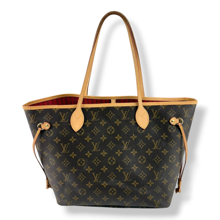 Louis Vuitton Brown Monogram Neverfull MM Handbag W/Pouch - Lux Central