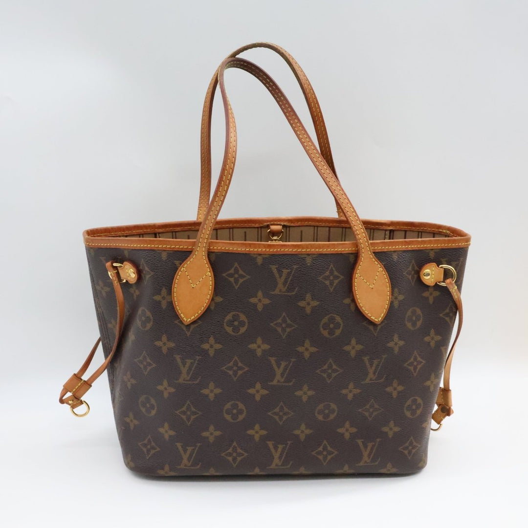 Louis Vuitton Brown Monogram Neverfull PM Handbag - Lux Central