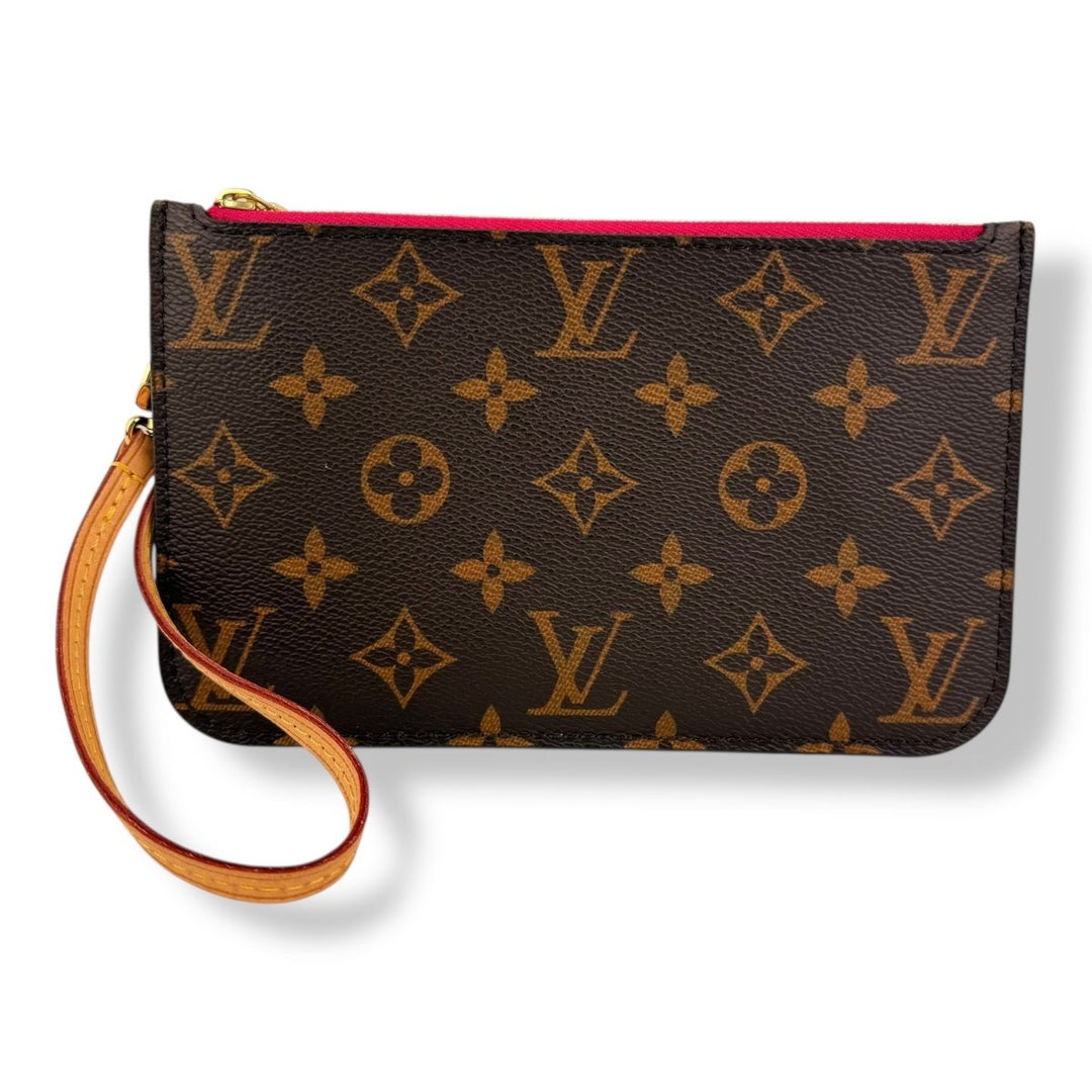 Louis Vuitton Brown Monogram Neverfull PM Pouch - Lux Central