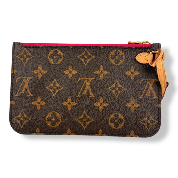 Louis Vuitton Brown Monogram Neverfull PM Pouch - Lux Central